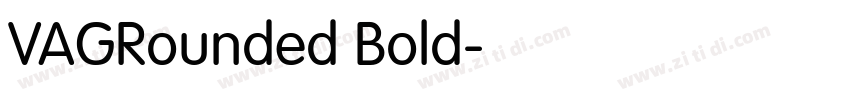 VAGRounded Bold字体转换